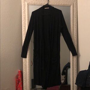 Long Black Cardigan